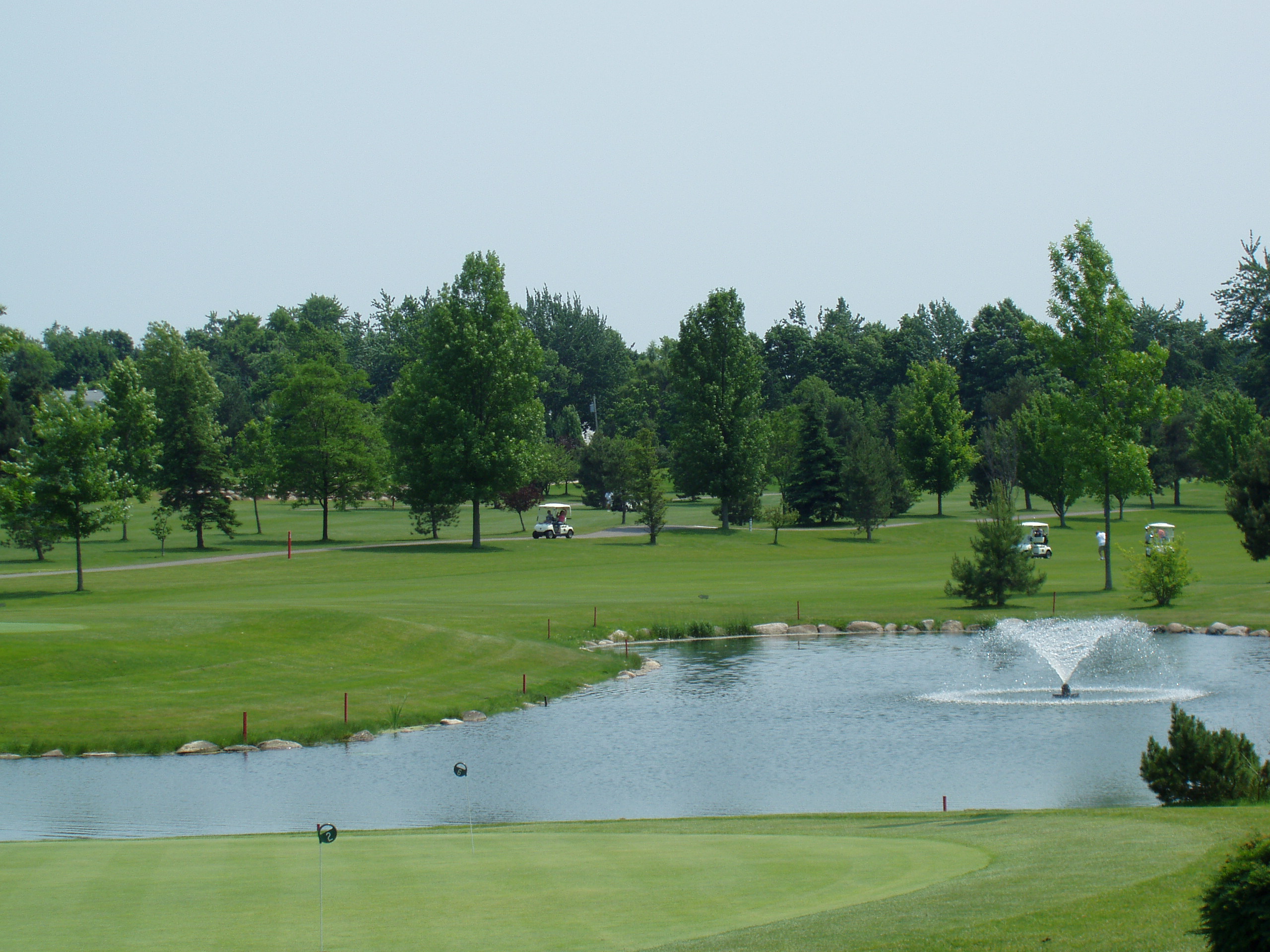 Practice Green and Pond