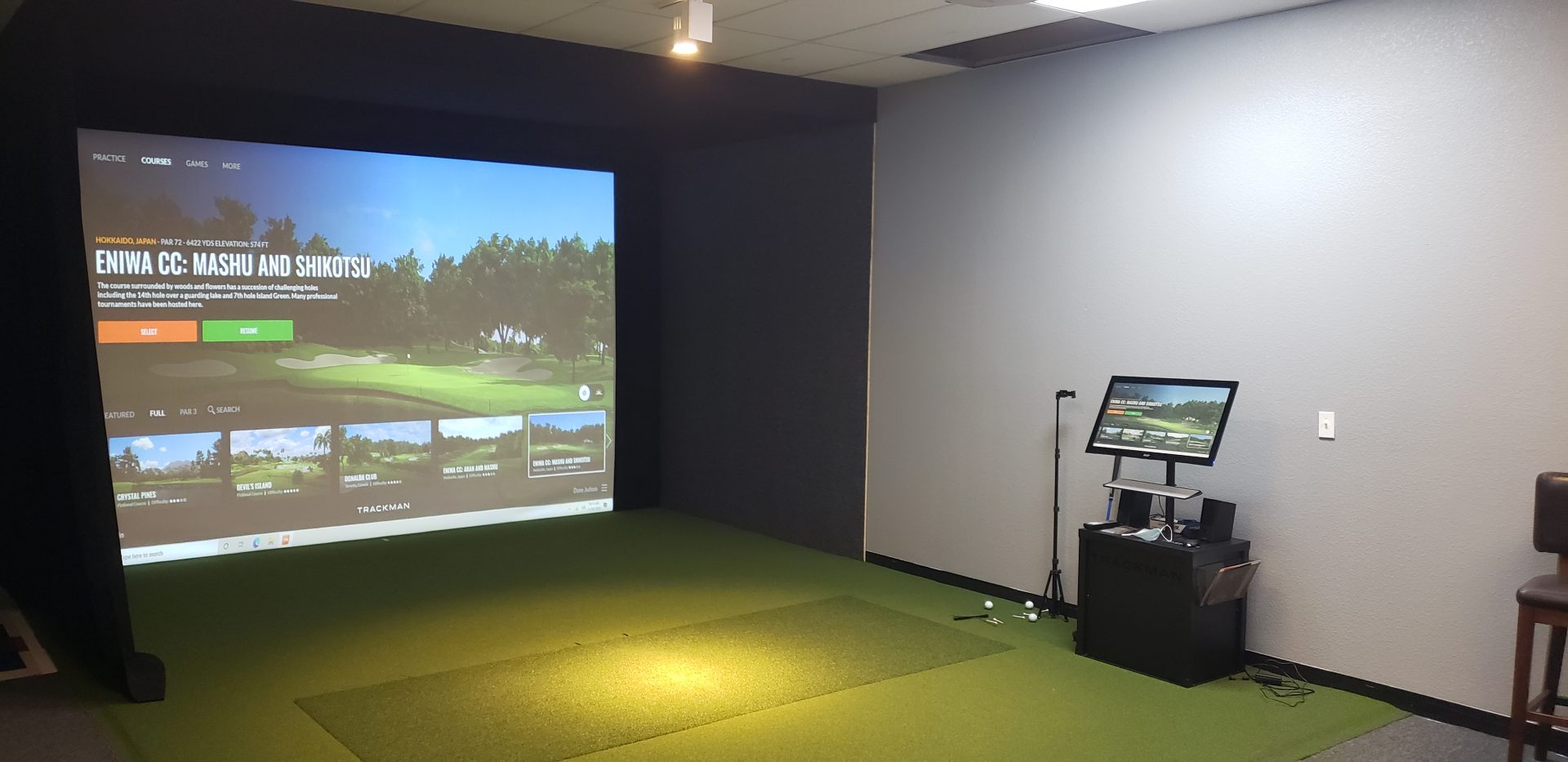 Golfixx room setup