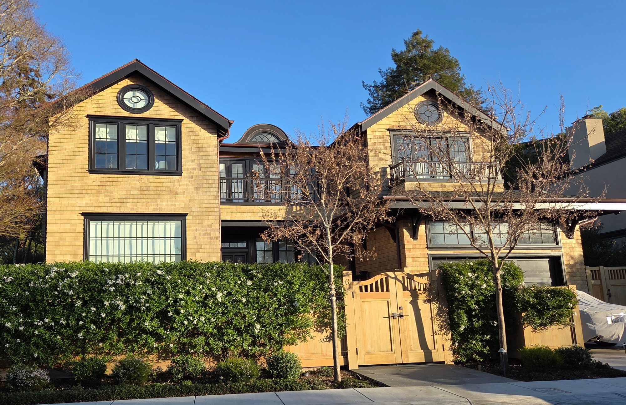 Premium wood shingle siding