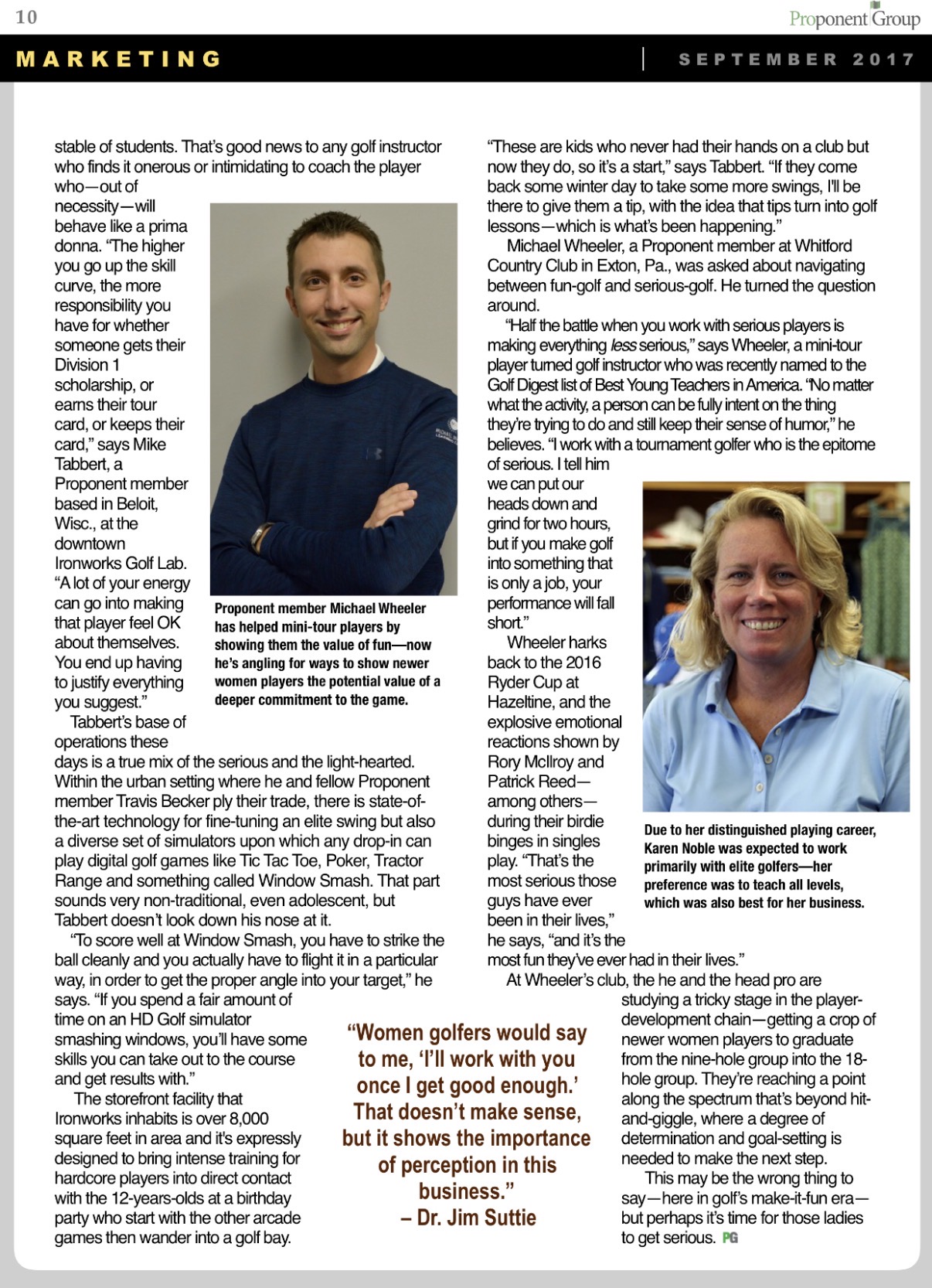 Proponent Group article